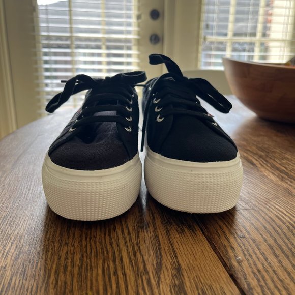 2970 Platform Sneakers - Black Superga Size 36 - Picture 2 of 10